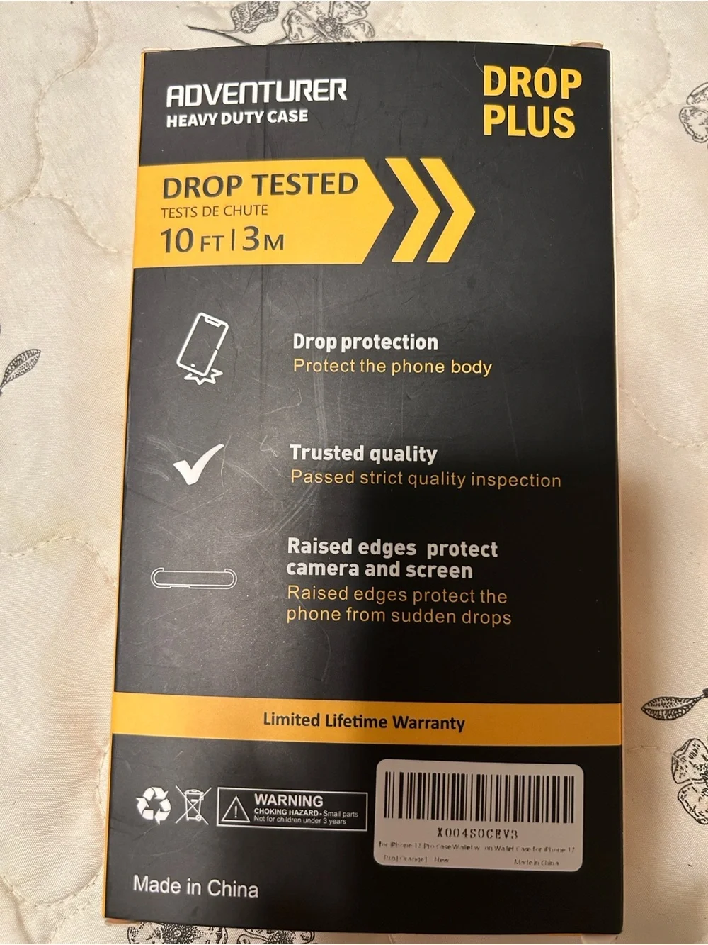 Orange Card-Holder Protective Phone Case with Kickstand I phone 17 pro NEW